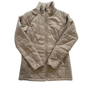 LL Bean PrimaLoft Packaway Jacket Full Zip Insulated Quilted Womens S Small